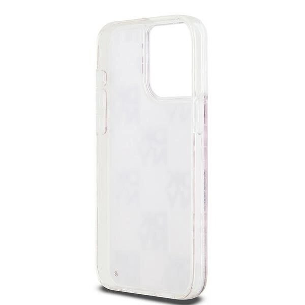 DKNY Liquid Glitter Multilogo-fodral till iPhone 15 Pro Max - rosa