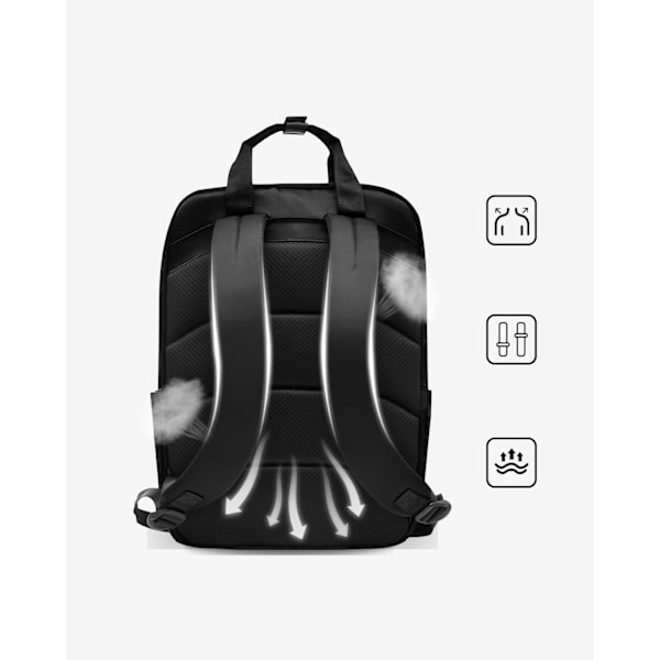 INNOSTYLE LAPTOPRYGGSÄCK 15.6 FÖR FLYG VATTENTÄT COLORLITE 14L SVART
