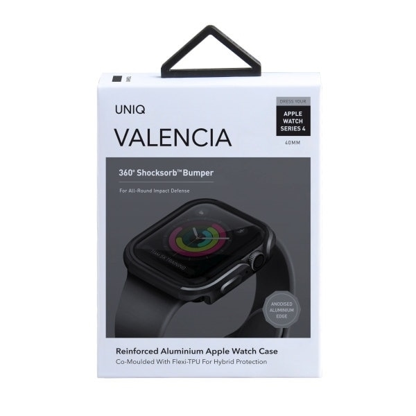 UNIQ veske Valencia Apple Watch Series 4/5/6/SE 40mm. grå/metallgrå