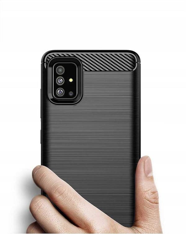 Spacecase Cover Kolfölj För Samsung Galaxy A71 Svart
