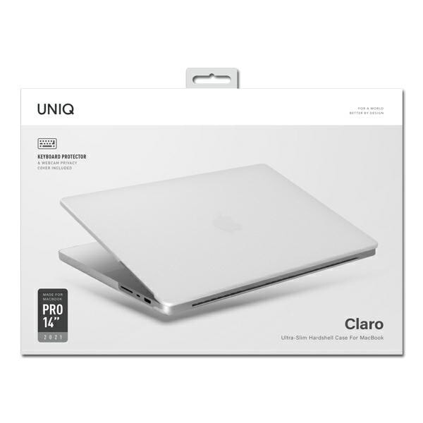 UNIQ-deksel Claro MacBook Pro 14 (2021) gjennomsiktig/duematt klar