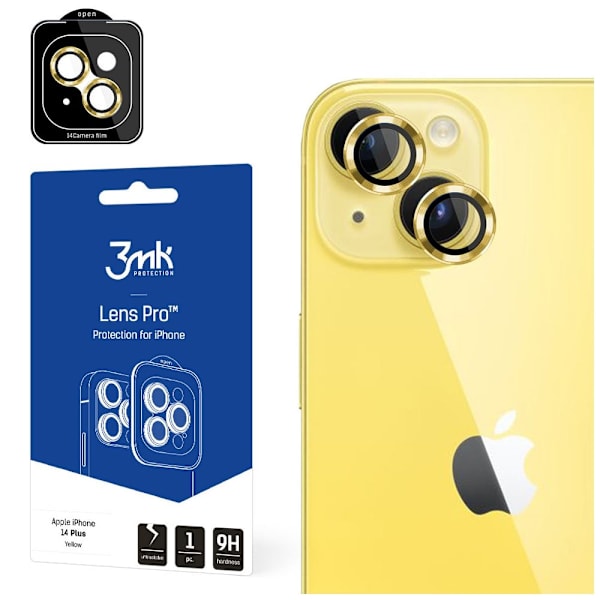 Apple iPhone 14 Plus - 3mk Lens Protection Pro gul