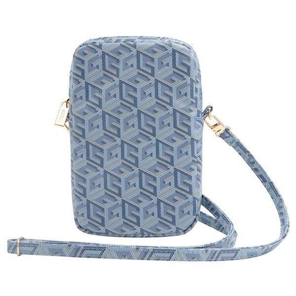 Guess Zip GCube Bottom Stripe telefonveske - blå