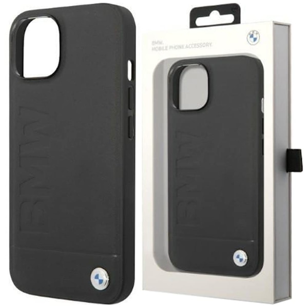 BMW SIGNATURE LOGO IMPRINT MAGSAFE ETUI TIL IPHONE 14 PLUS - SORT