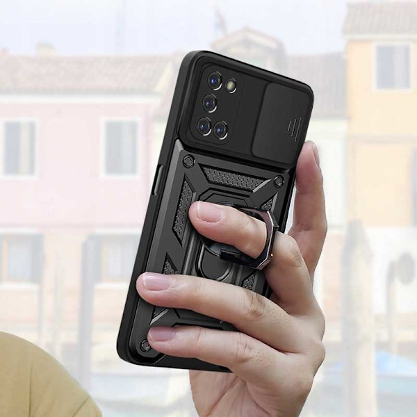 Spacecase-Fodral För Oppo A52 A72 Svart Sc Camring