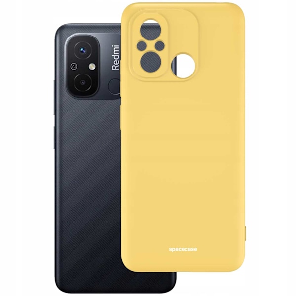 Spacecase Silikonfodral För Xiaomi Redmi 12C Yellow