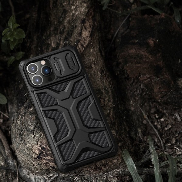 Nillkin Adventruer Case Case for iPhone 13 Pro Max beskyttelsesdeksel og kamerabeskyttelse for svart
