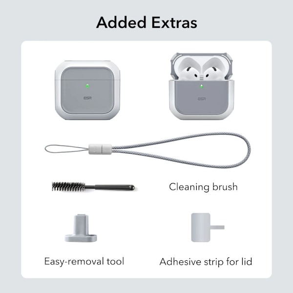 ESR ORBIT HALOLOCK MAGSAFE ETUI TIL APPLE AIRPODS 4 - HVID