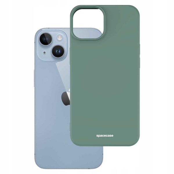 Spacecase Silikonfodral Till Iphone 14 Mörkgrön