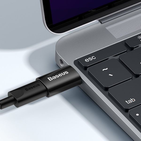 Baseus Ingenuity-serien miniadapter USB 3.1 OTG - USB Type C svart (ZJJQ000101)