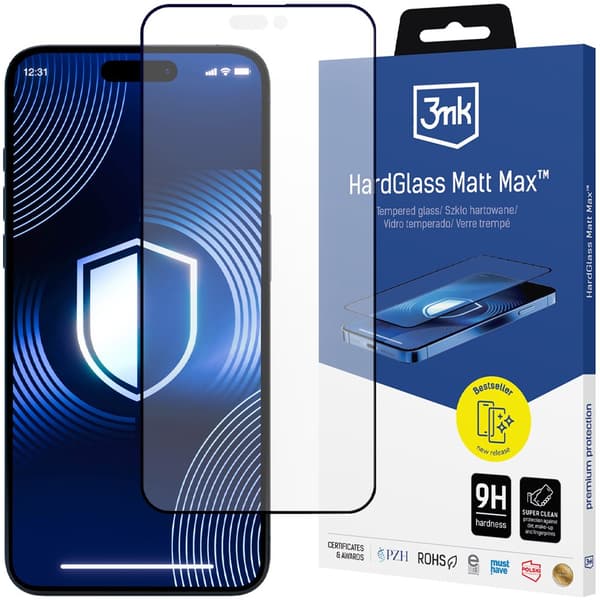 Apple iPhone 15 Pro - 3mk HardGlass Matt Max