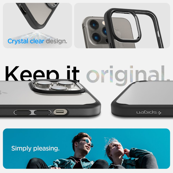 SPIGEN ULTRA HYBRID IPHONE 14 PRO MAT SORT