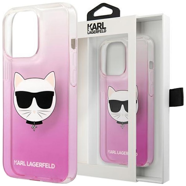 Karl Lagerfeld KLHCP13LCTRP iPhone 13 Pro / 13 6.1 hardt etui rosa/rosa Choupette Head