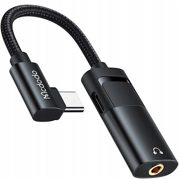 MCDODO ADAPTER USB-C MINIJACK 3,5MM AUX KABELADAPTER FOR SAMSUNG APPLE DAC