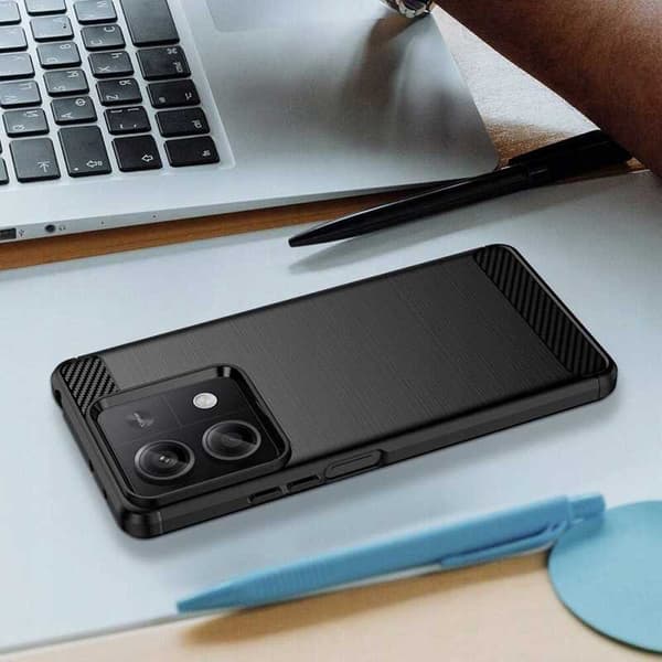 Spacecase Case Carbon Case För Xiaomi Redmi Note 13 5G Svart
