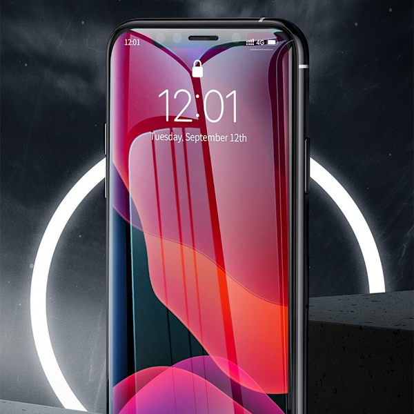 BASEUS 2 GLASS MED RAMME IPHONE 11 PRO / IPHONE XS / IPHONE X BLACK
