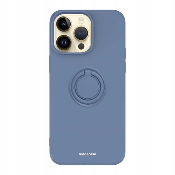 Spacecase Silikon Ring-Fodral För Iphone 14 Pro Max Blåt Skydd