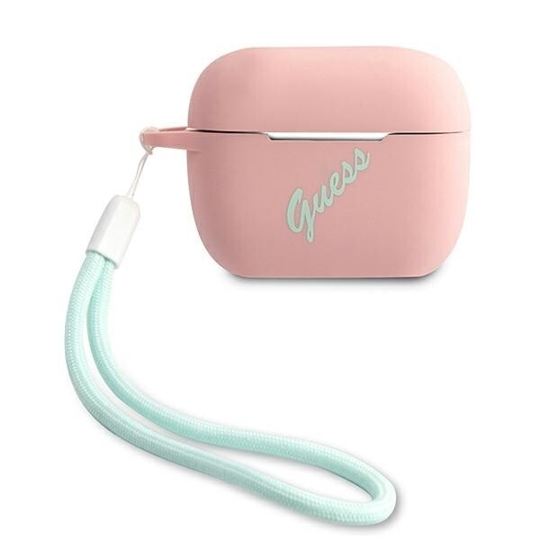 Guess GUACAPLSVSPG AirPods Pro Veske Rosa Grønn/Rosa Grønn Silikon Vintage