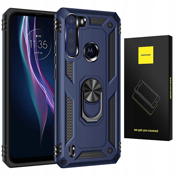Spacecase-Fodral För Motorola One Fusion+ Blå Sc Ring Nx