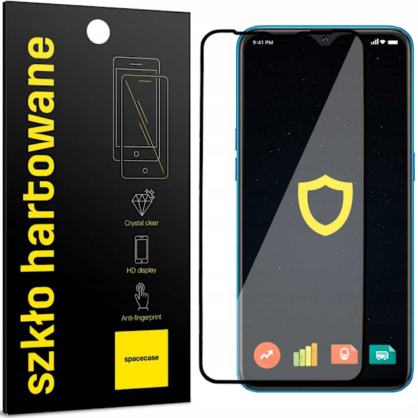 Spacecase 5D Härdat Glas För Oppo A12 Skärmskydd Mot Repa