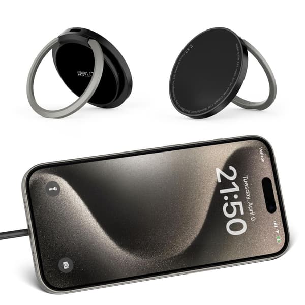 TECH-PROTECT QI15W-A33 MAGNETISK MAGSAFE TRÅDLØS LADER SORT