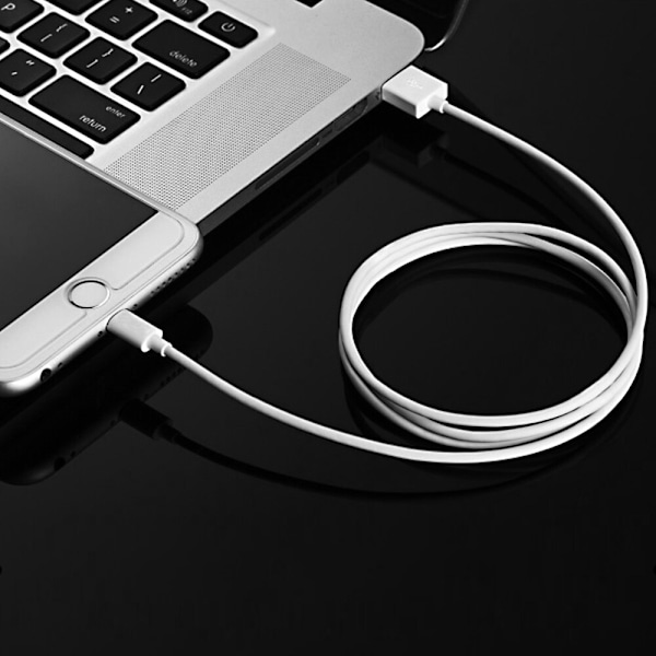 Choetech-sertifisert USB-A til Lightning MFI-kabel 1,8 m hvit (IP0027)