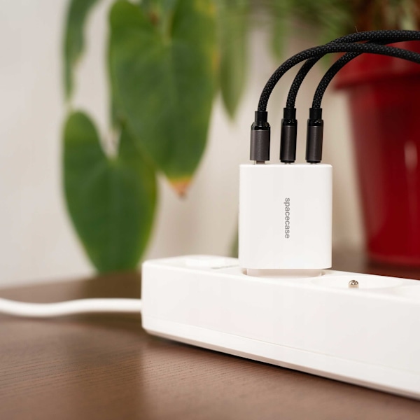 Rymdfall Usb Laddare 30W Piston För Telefon Typ C Vit Sc004W