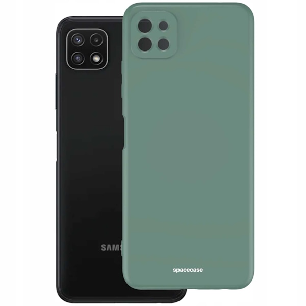 Spacecase Silikonfodral För Samsung Galaxy A22 5G Mörk