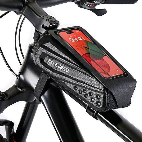 TAKEZERO TZ06 cykelväska/hållare, ramväska, svart/svart