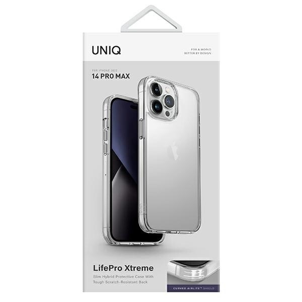 UNIQ LifePro Xtreme-deksel iPhone 14 Pro Max 6.7 gjennomsiktig/krystallklar
