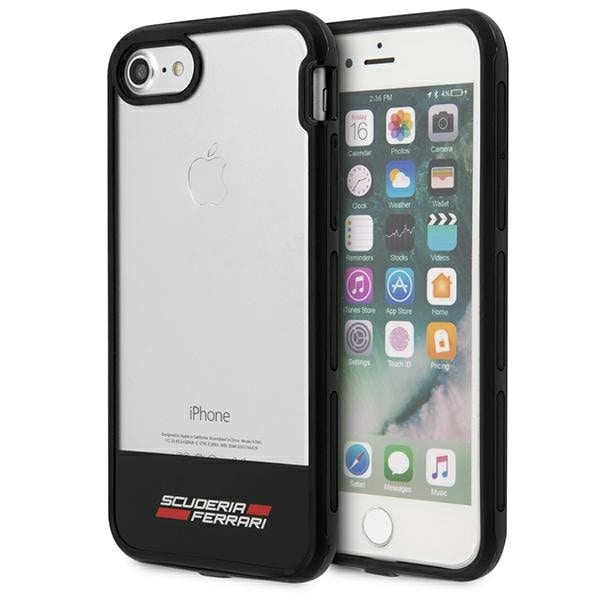 Ferrari Hardcase FEHCP7BISBK iPhone 7/8 /SE 2020 / SE 2022 transparent svart