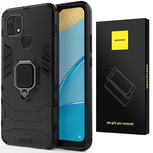 Spacecase X-Ring Fodral För Oppo A15 Svart Skydd