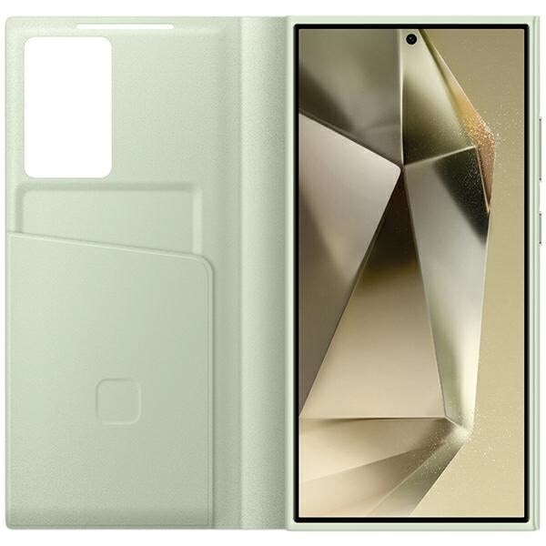Samsung EF-ZS928CGEGWW S24 Ultra S928 fodral ljusgrön/ljusgrön Smart View Wallet Case