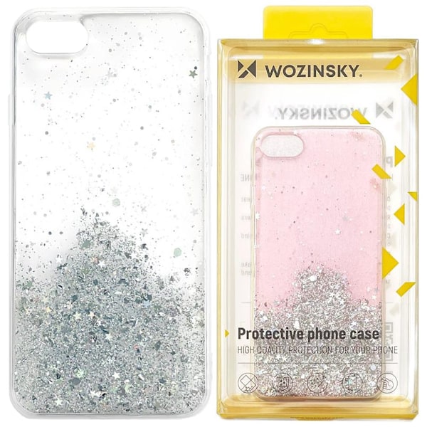 Wozinsky Star Glitter skinnende beskyttelsesdeksel med glitter til Samsung Galaxy A31 gjennomsiktig