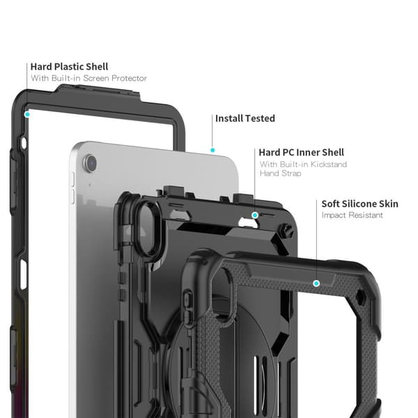 TECH-PROTECT SOLID360 IPAD 10.9 10 / 2022 SVART