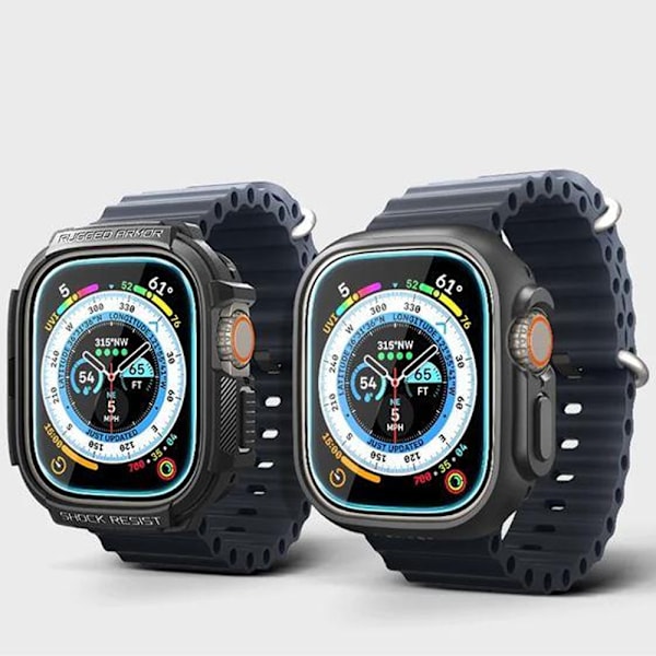 HÆRDET GLAS SPIGEN GLAS.TR "EZ FIT" 2-PACK APPLE WATCH ULTRA (49 MM) CLEAR