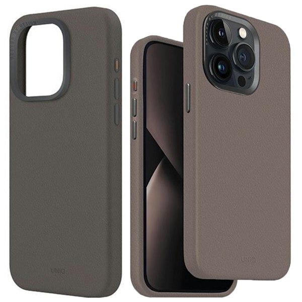 UNIQ Lyde deksel iPhone 15 Pro Max 6.7 Magclick Lader grå/beige grå
