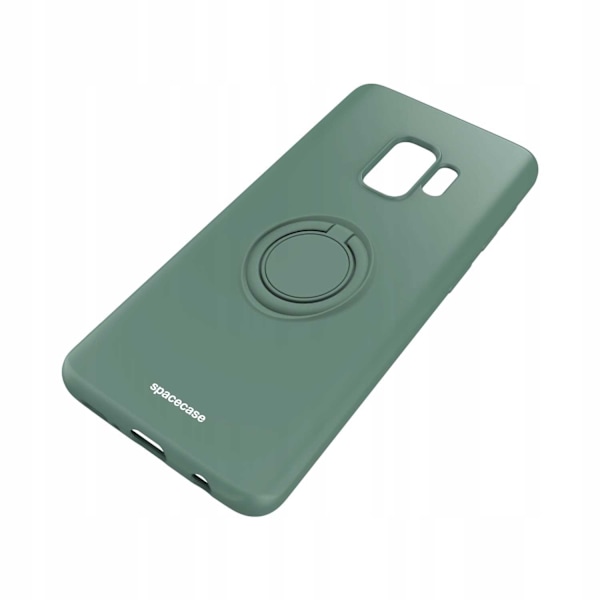 Spacecase Silikonecase Ring För Galaxy S9 Mörkgrön Skydd