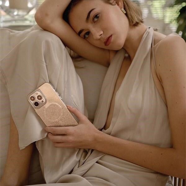 UNIQ-deksel Coehl Lumino iPhone 14 Plus 6.7 gull/champagnegull
