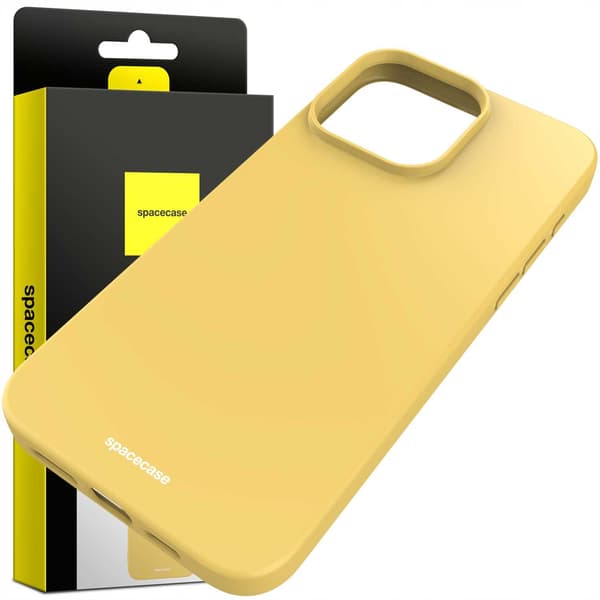 Spacecase Silikonfodral För Iphone 15 Pro Max Gul Gul