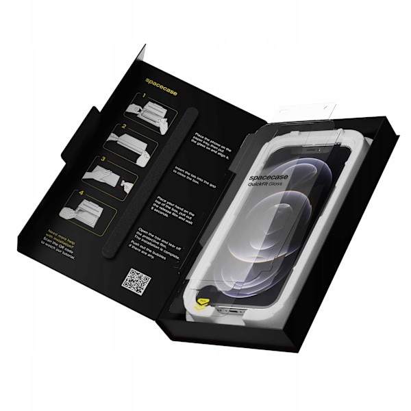 Spacecase Quickfit Härdat Glas För Iphone 12 Pro Max Protective 9H