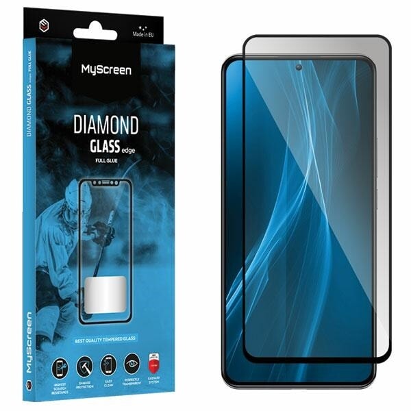 MS Diamond Glass Edge FG Xiaomi Poco F5 Pro svart/svart hellim