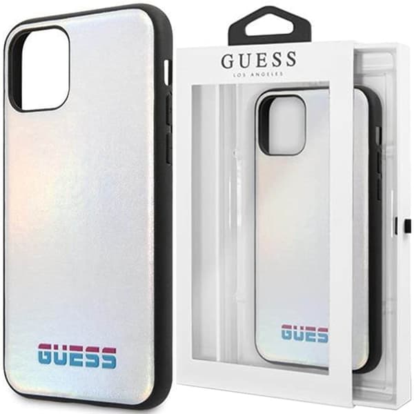 Guess GUHCN65BLD iPhone 11 Pro Max sølv/sølv hardt skall iriserende