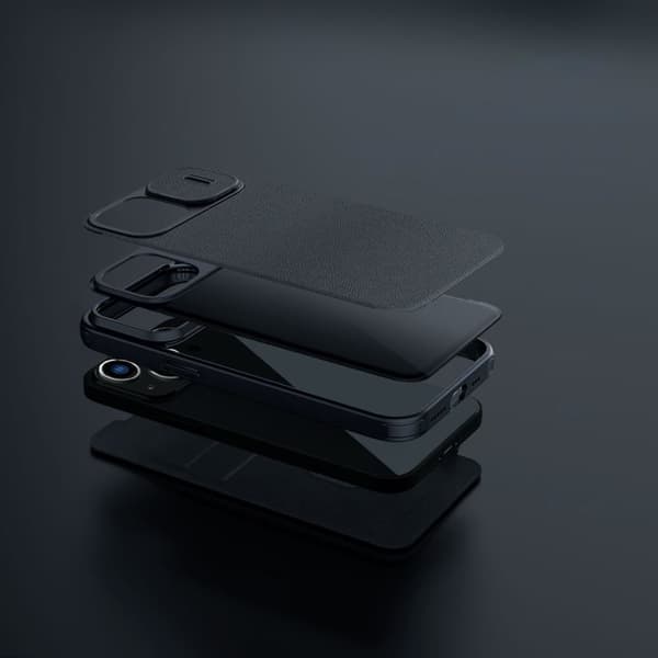NILLKIN CASE CASE HUSDÆKNING MED FLIP TIL IPHONE 14+ GRØN