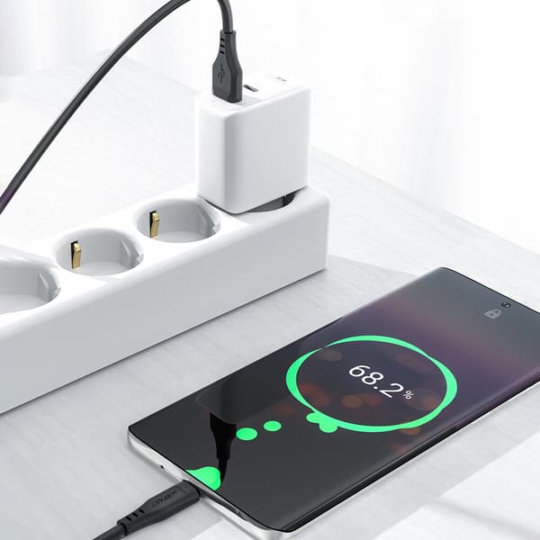 ACEFAST KABEL LANG STÆRK HOLDBAR USB - USB TYPE C 1,2M, 3A HVID
