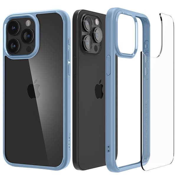 Spigen Crystal Hybrid, sierrablå - iPhone 15 Pro Max