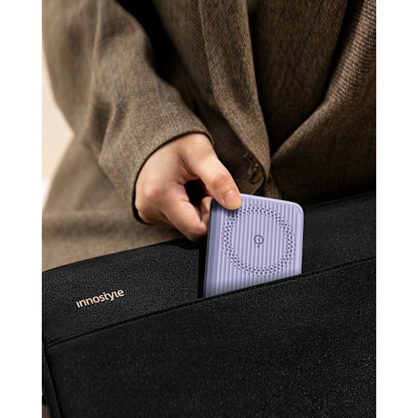 INNOSTYLE POWERSWITCH SNABB INDUKTION POWERBANK FÖR MAGSAFE 10000MAH STATIV LILA