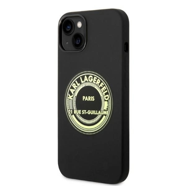 KARL LAGERFELD SILIKONE RSG ETUI TIL IPHONE 14 PLUS - SORT