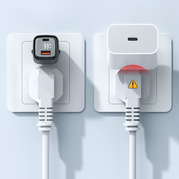 USB/USB-C laster, Nano, med skjerm, Gan 33W Pd, Mcdodo