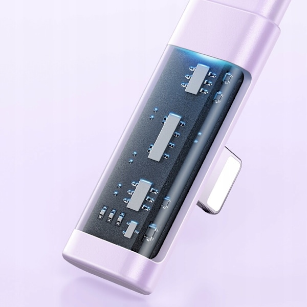 MCDODO ANGLE USB-C LIGHTNING FLAT KABEL 36W IPHONE 13 14 LILLA 1M